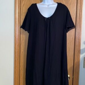Women’s size XL black nightgown with built-in bra from QVC